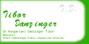 tibor danzinger business card
